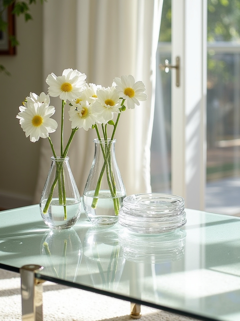 layering with transparent decor