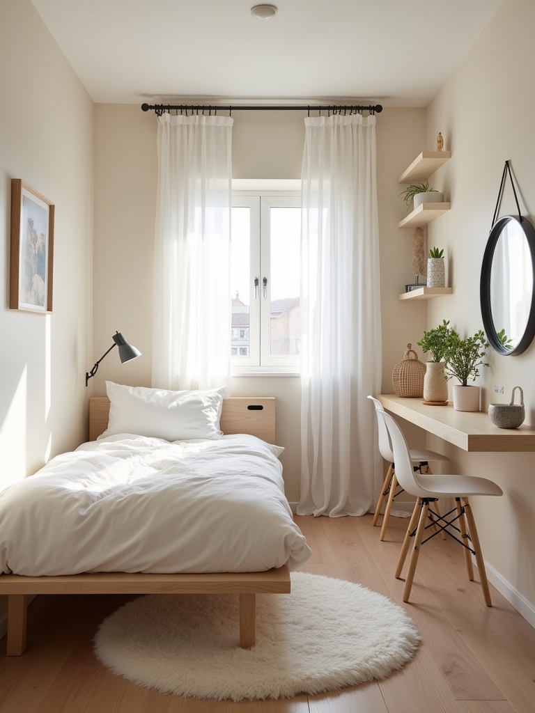 light colors create spaciousness