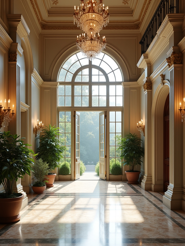 majestic foyer welcomes elegantly
