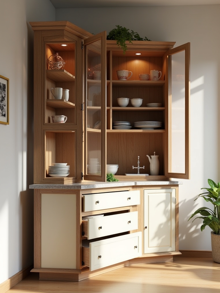 maximize kitchen corner space