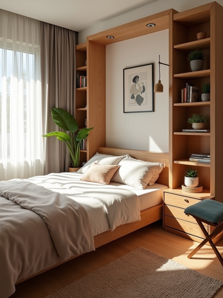 maximize space with multifunctional furniture