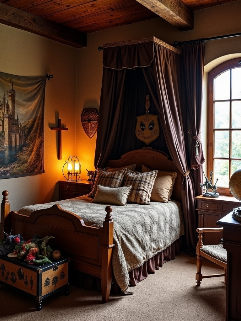 medieval knight s bedroom decor