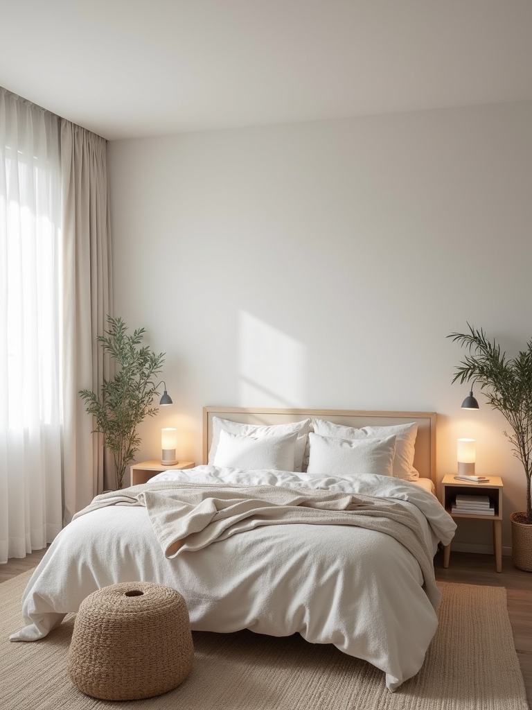minimalist bedroom space solutions