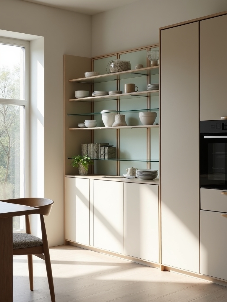minimalist scandinavian glass unit