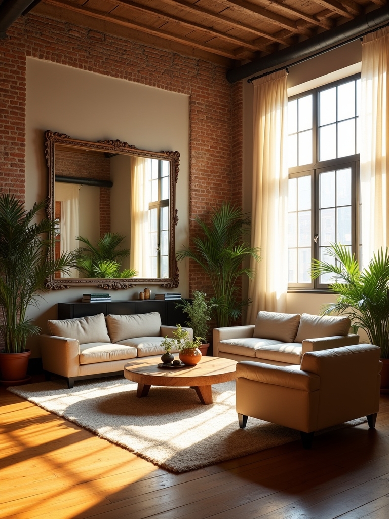 mirrors amplify natural light