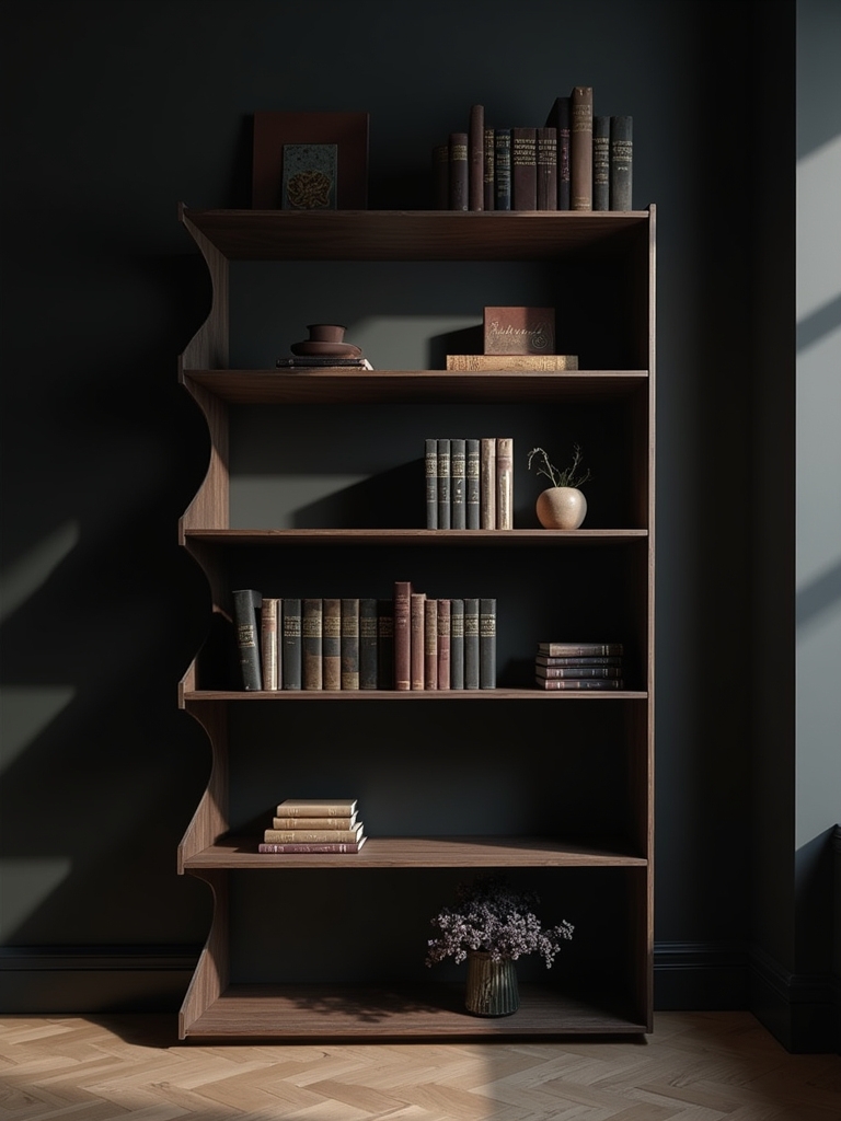 modern geometric shelf design