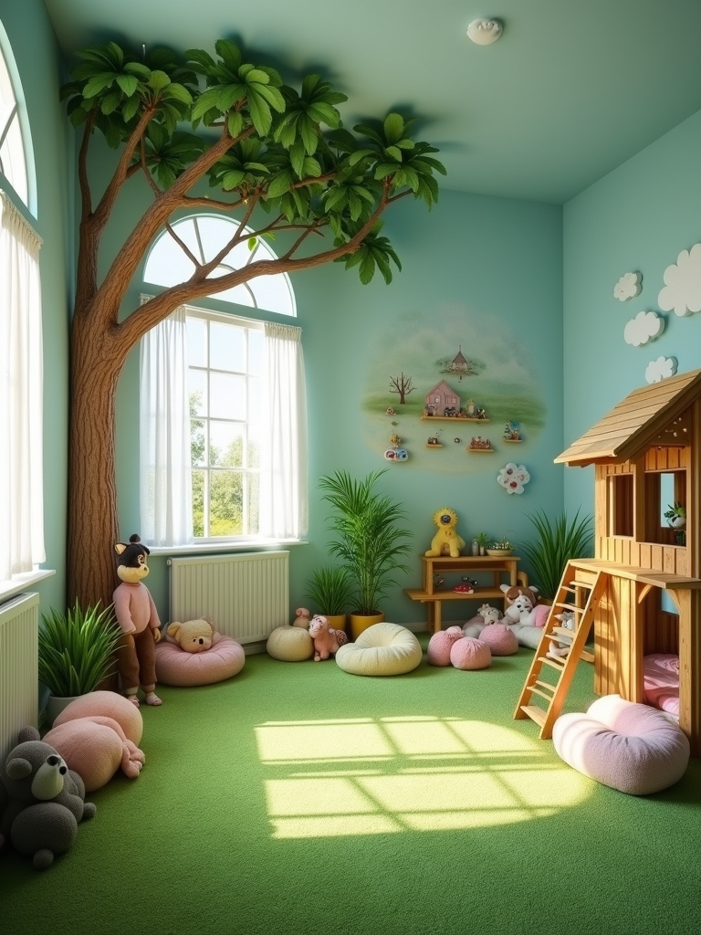 nature inspired playroom design