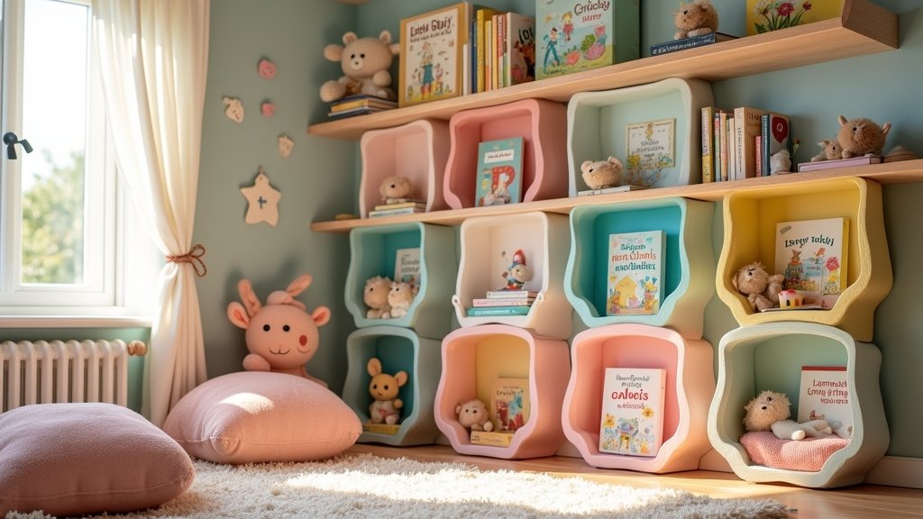 nursery bookshelves for children