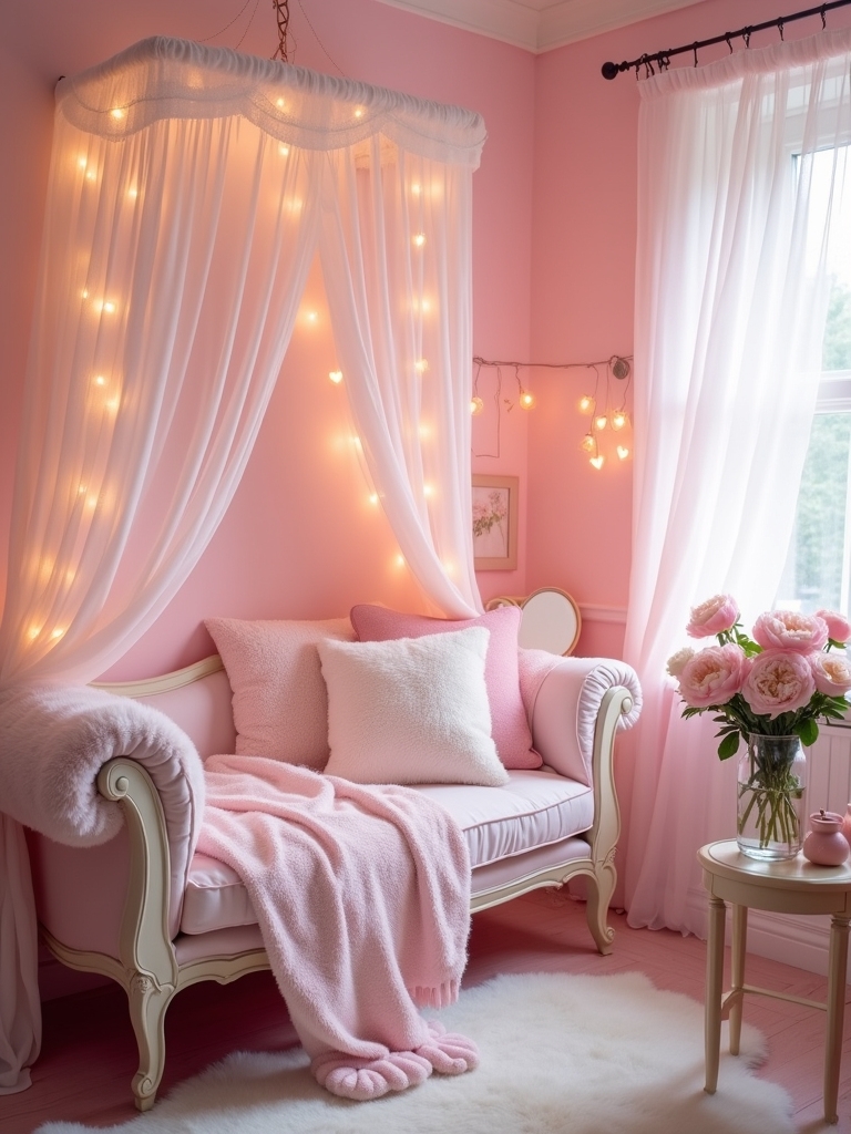 playful pink decorative elements