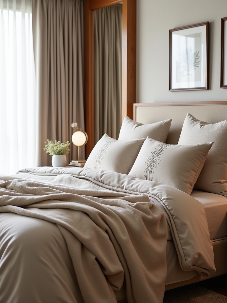 quality bedding enhances comfort
