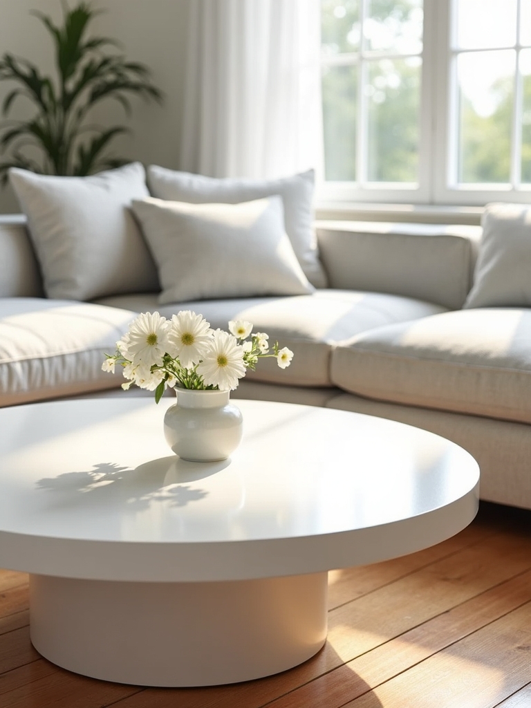 round white coffee table