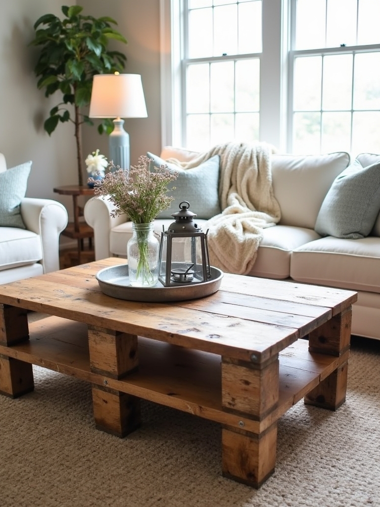 rustic diy coffee table