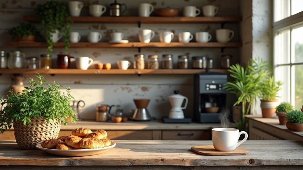 rustic farmhouse coffee bars