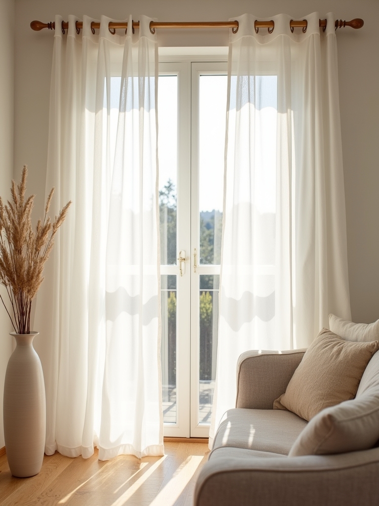 scandinavian minimalist curtain designs