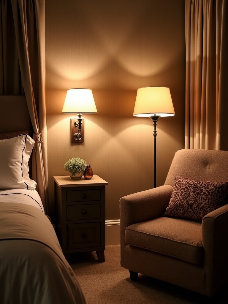 sconce lighting enhances elegance