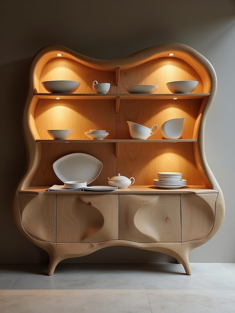 sculptural dining room accents