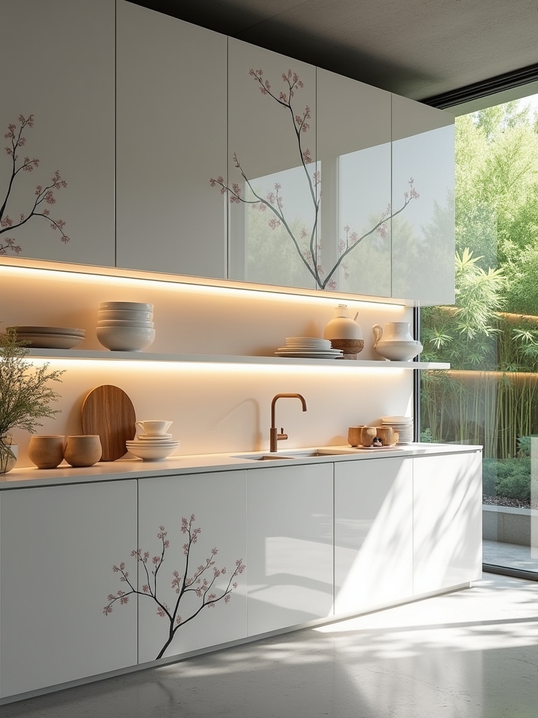 serene asian design influences