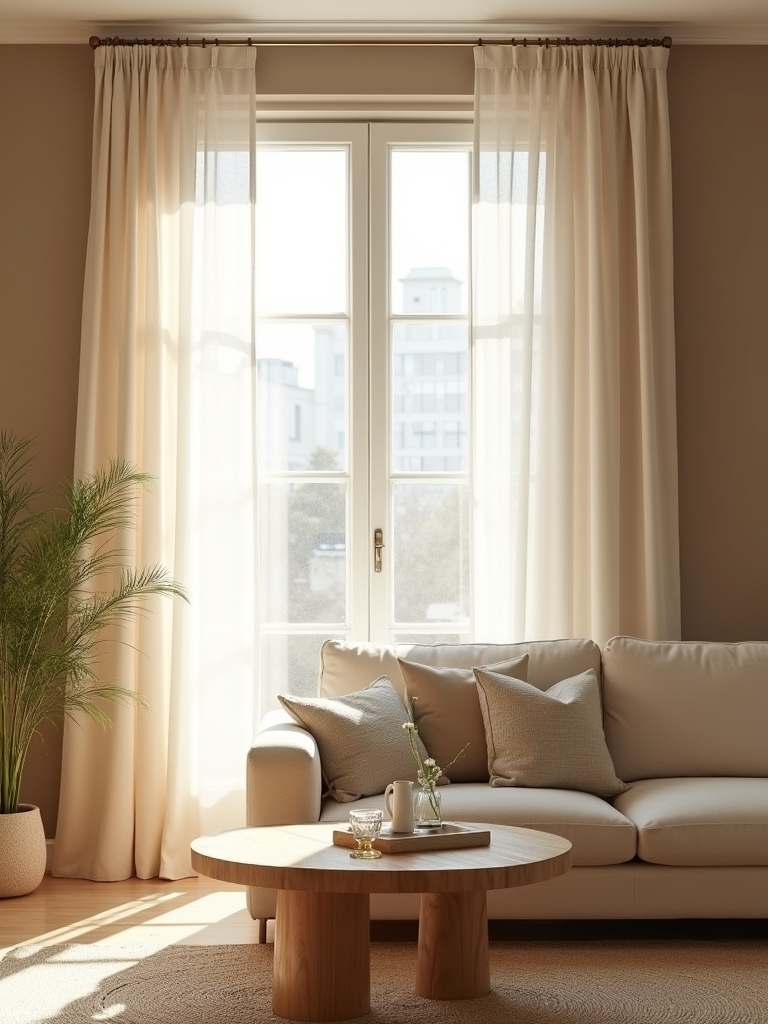 serene neutral living room