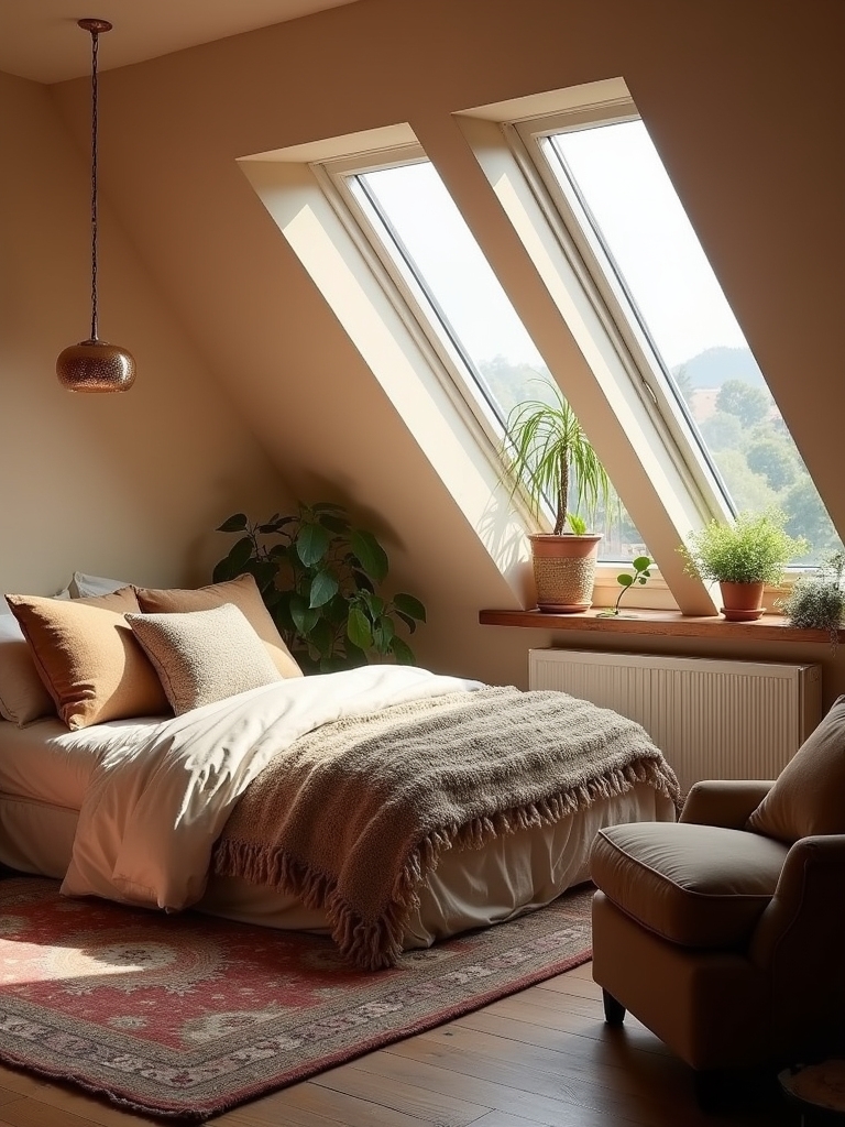 skylights enhance attic brightness
