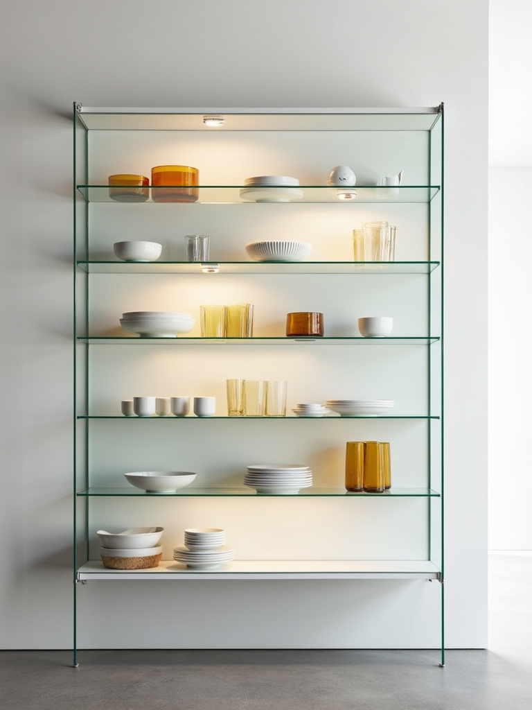 sleek display for decor