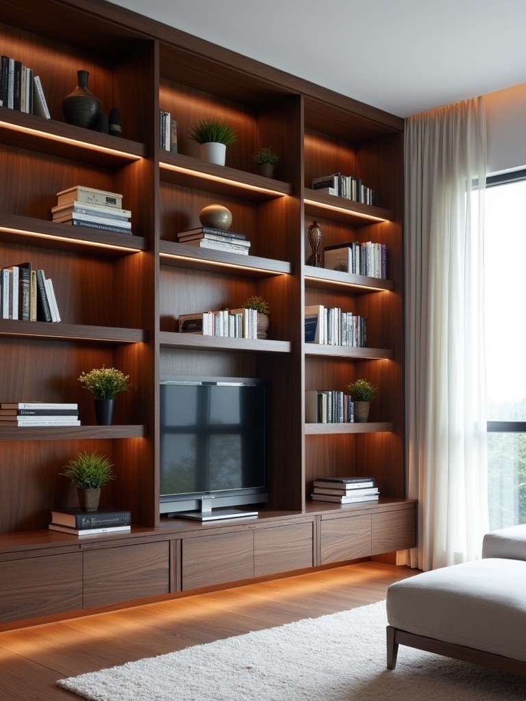 sleek modern built in elegance