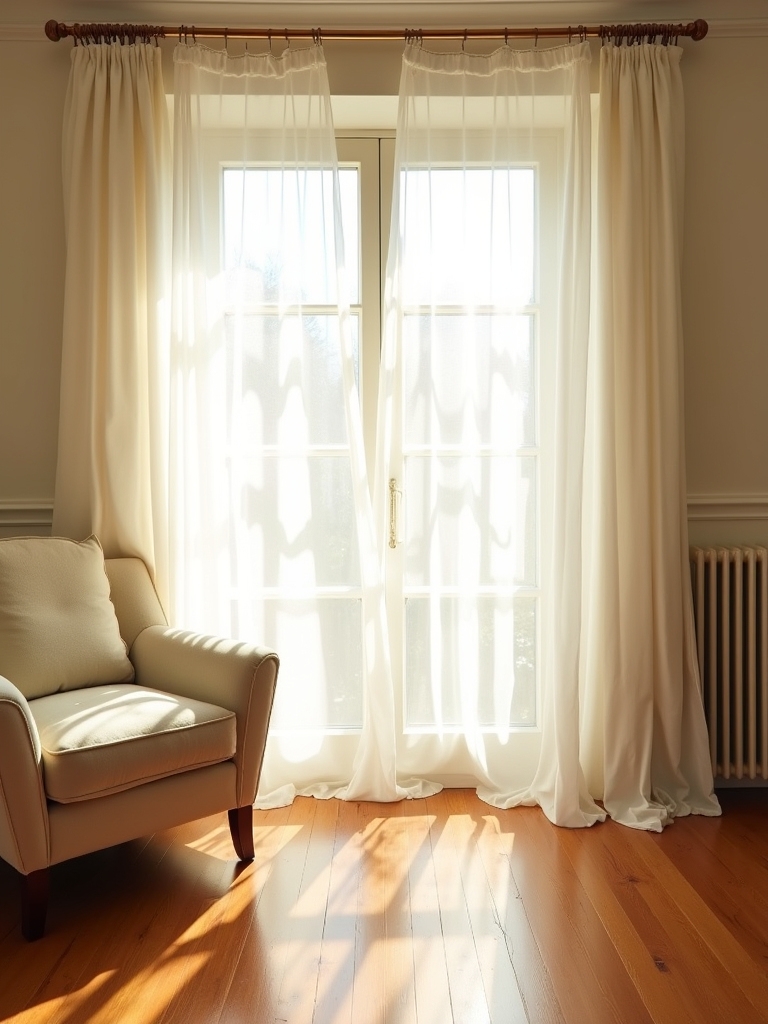 soft elegant sheer curtains