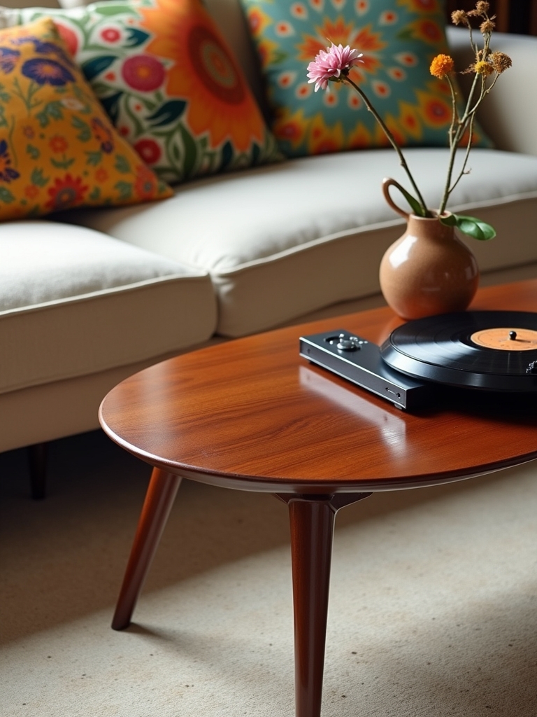 sophisticated vintage mahogany table