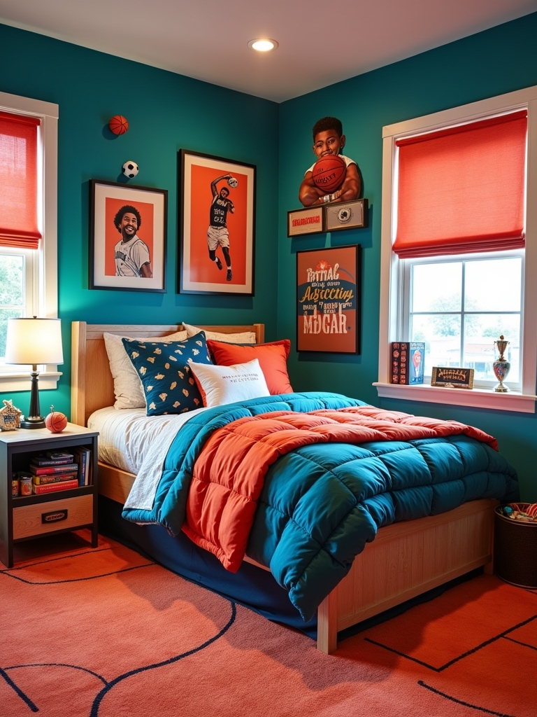 sporty teen room transformation