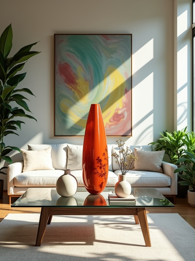 statement art coffee table