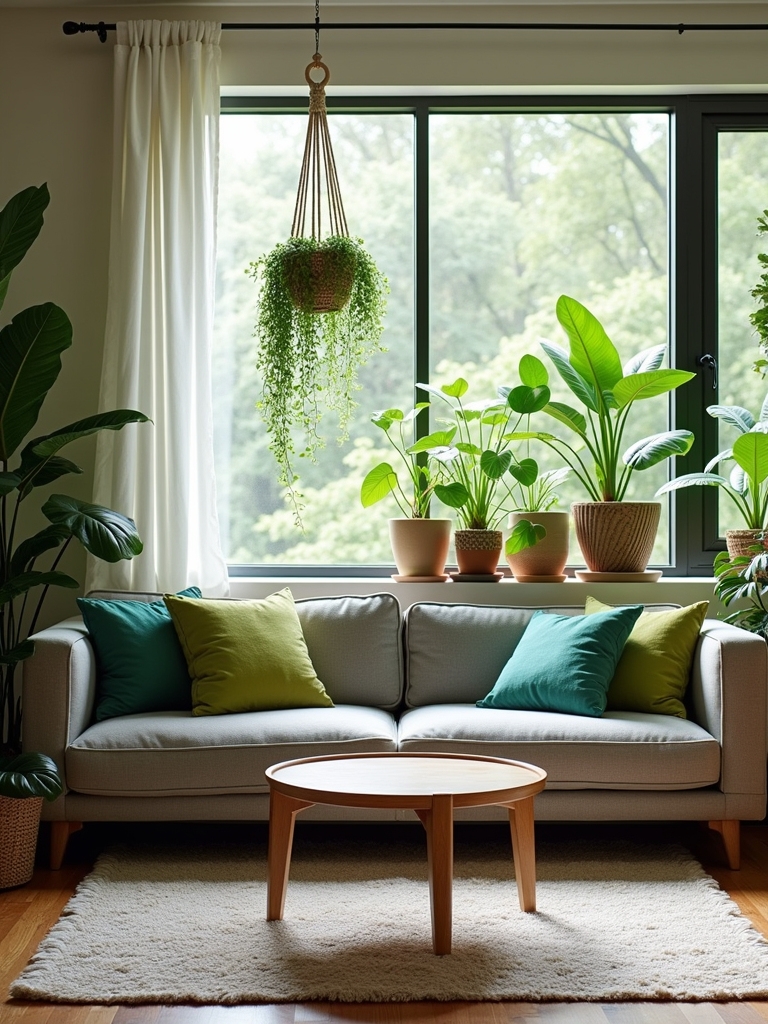 strategic indoor plant placement