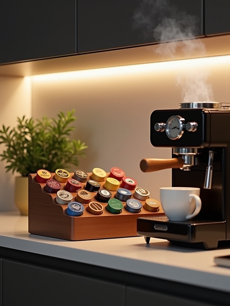 stylish coffee pod organizer
