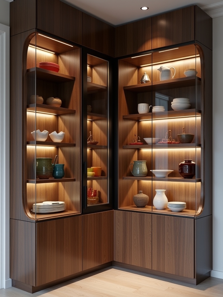 stylish corner display stand