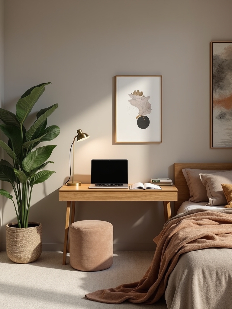 stylish corner workspace transformation