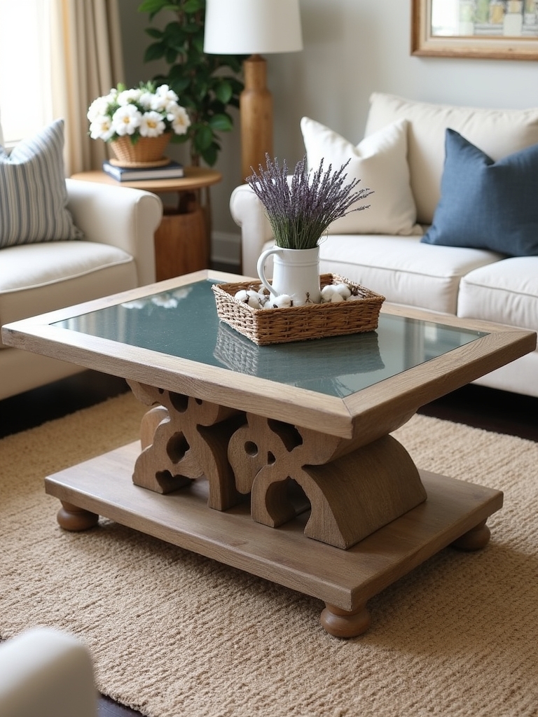 stylish glass coffee table