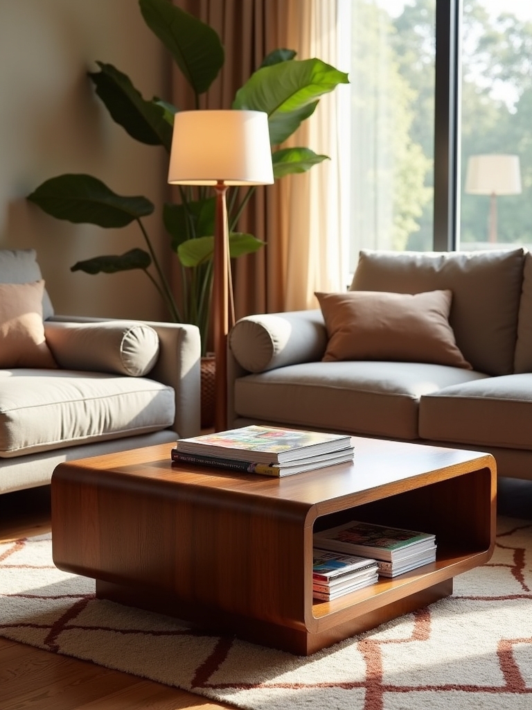 stylish magazine rack coffee table