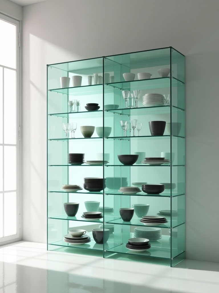 stylish modular glass storage