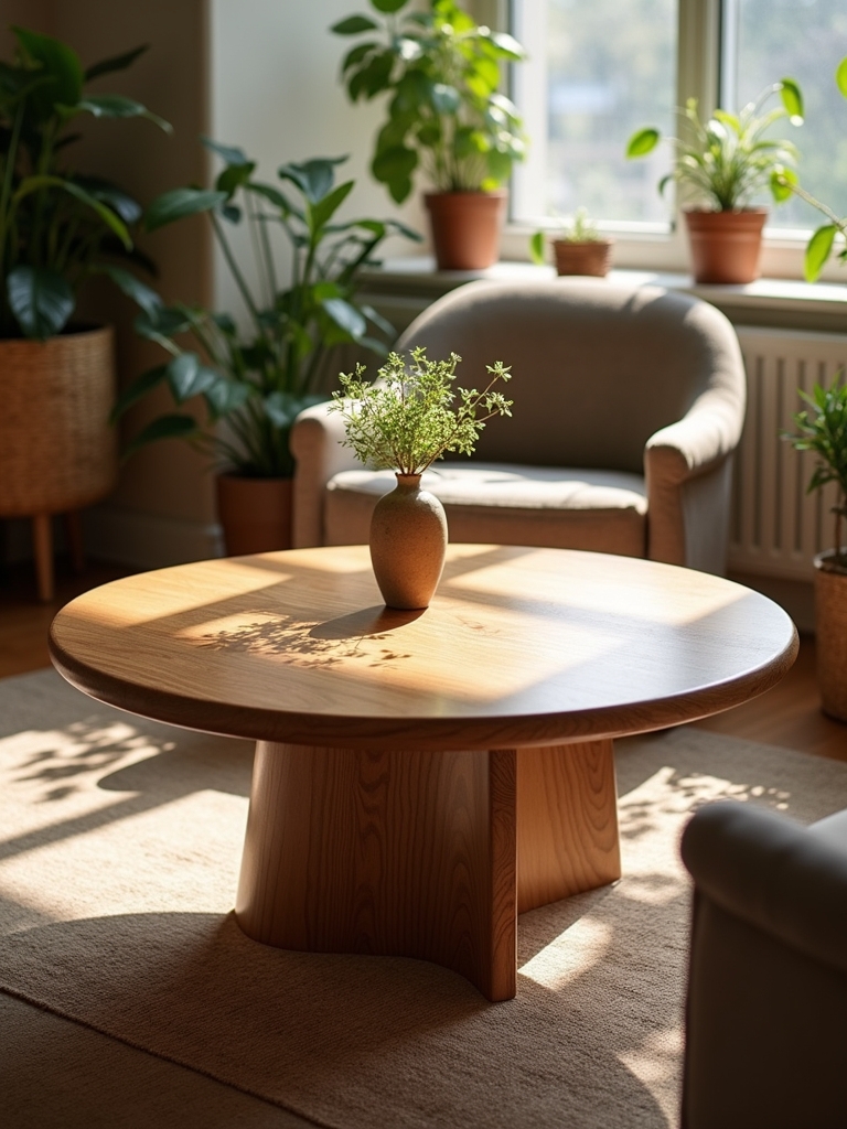 sustainable round coffee tables