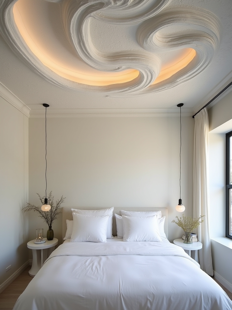 textured plaster ceiling aesthetics