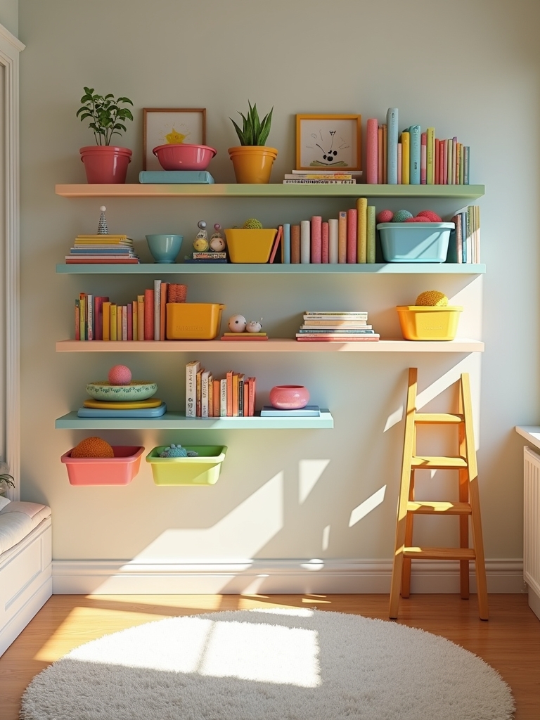 transform clutter with shelves