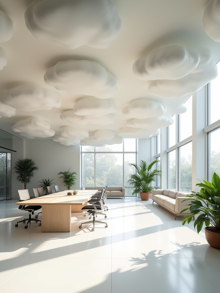transformative cloud ceiling aesthetics