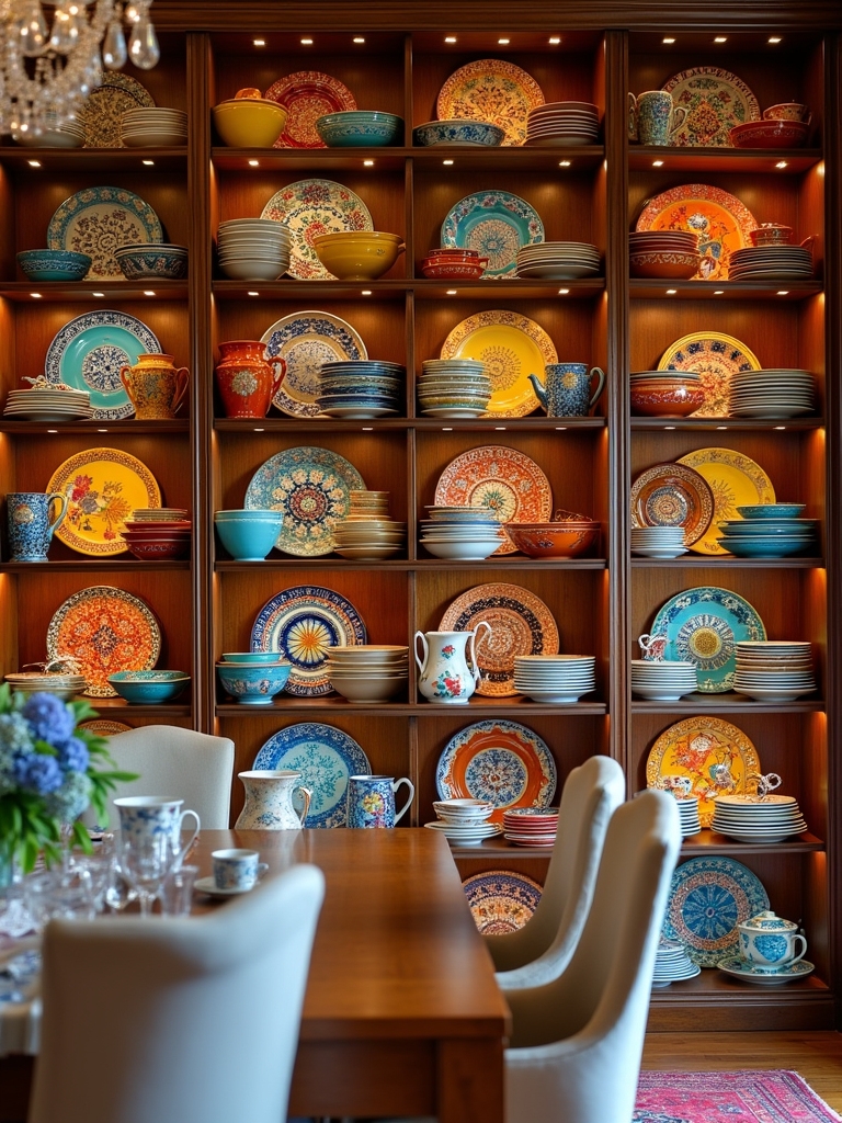 vibrant ceramic display ideas