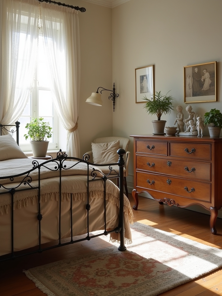 vintage charm enhances decor