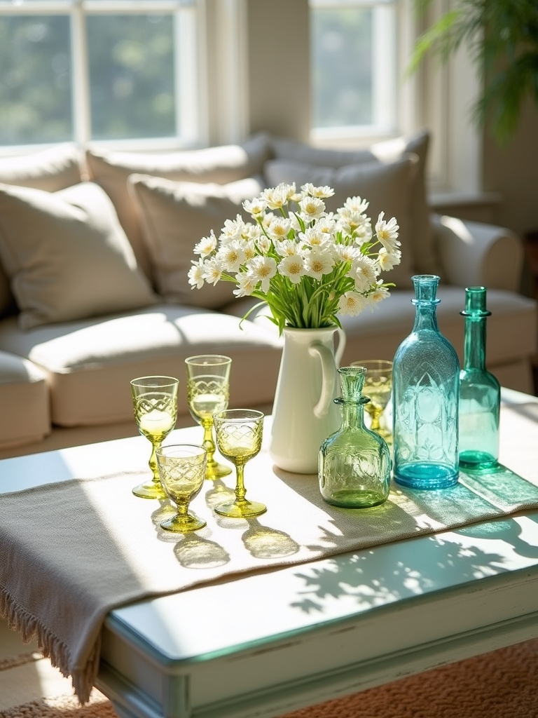 vintage glassware home accents