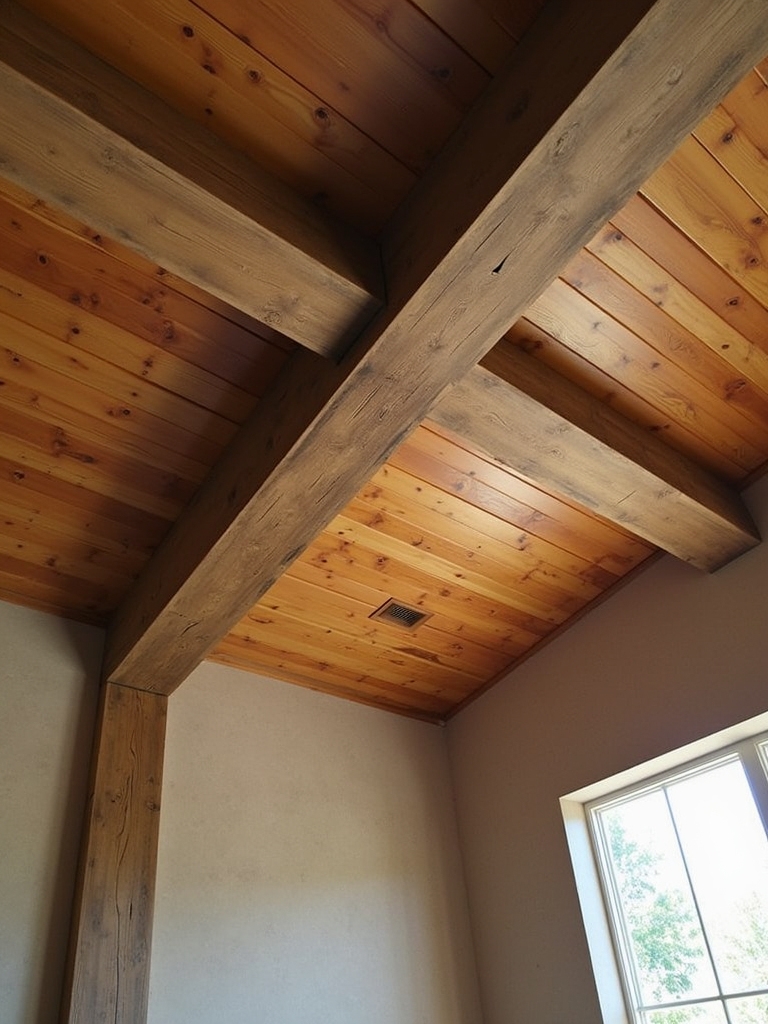 vintage shiplap ceiling charm