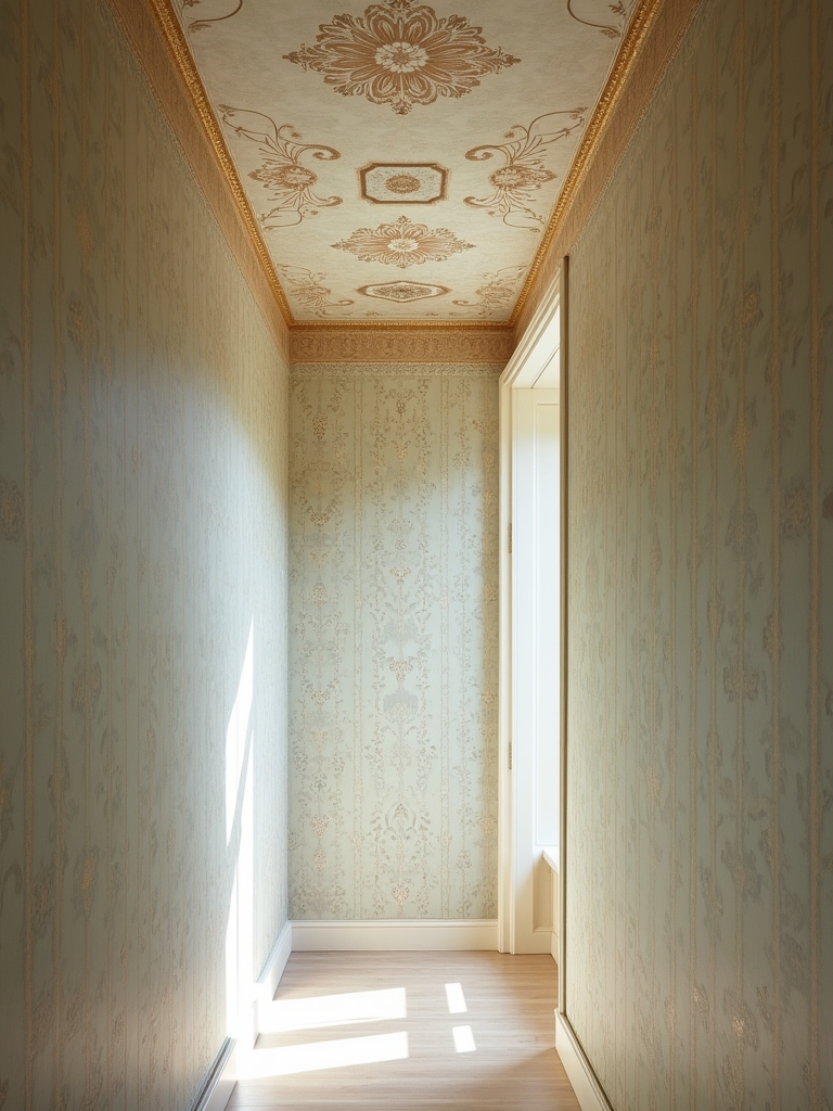 wallpapered ceilings for uniqueness