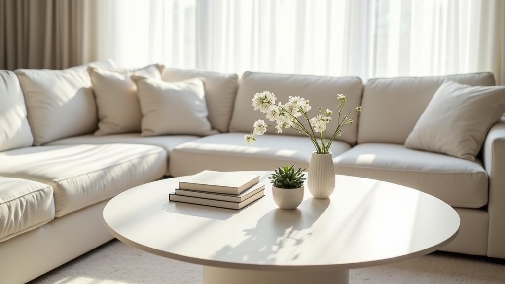white coffee table inspiration