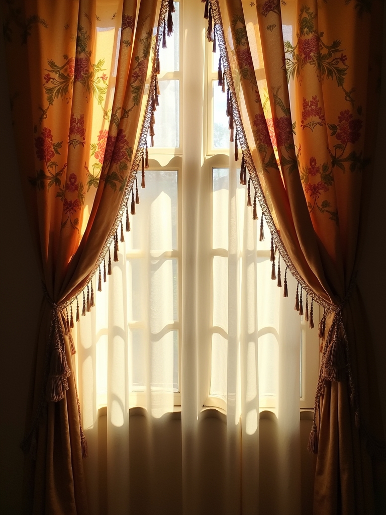 antique silk draperies care
