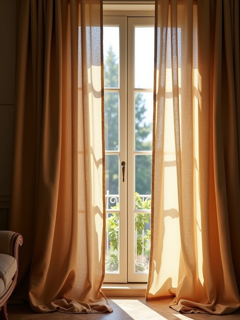bright airy sophisticated drapes