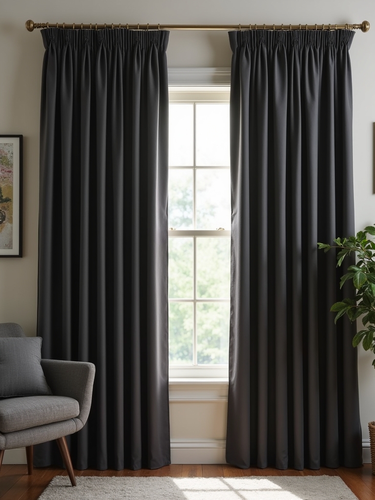 chic blackout pinch pleat