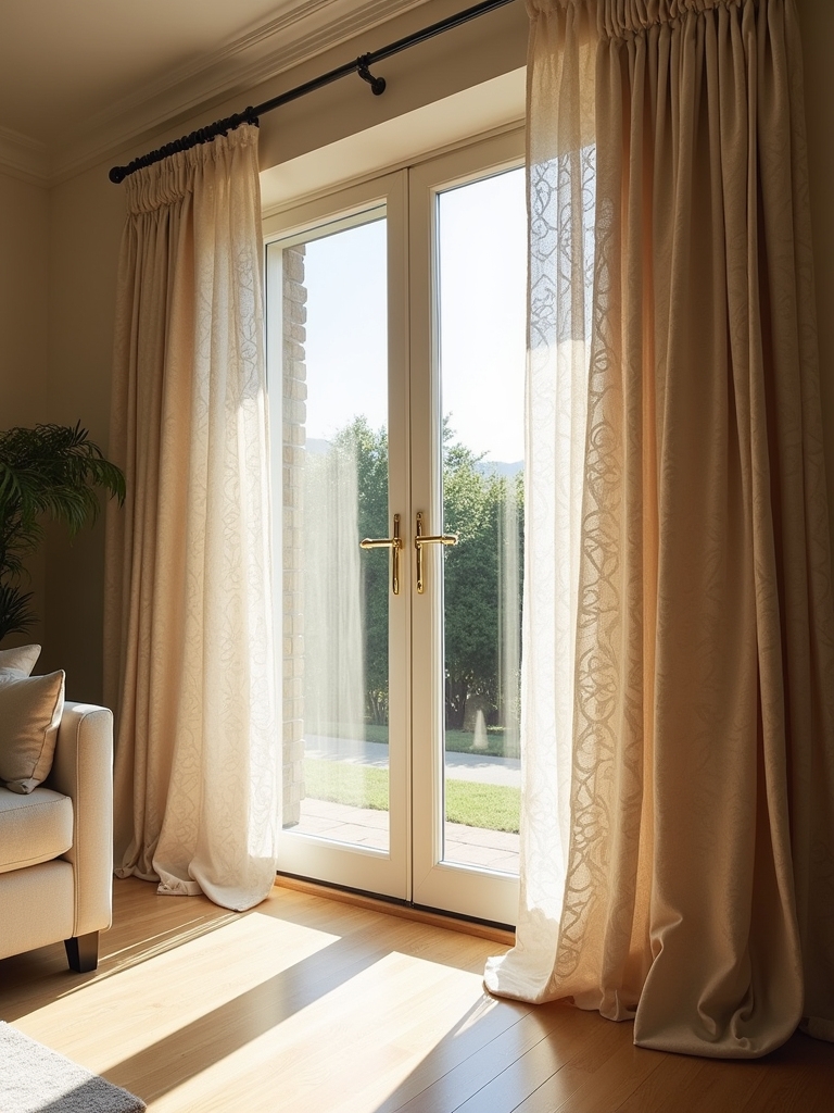 custom sliding door curtains